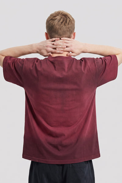 Men's Summer Washed High Street Print Oversized Set-in Tee