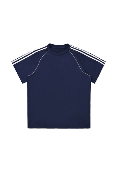 Men's Cotton Streetwear Color-blocked Patchwork T-shirt