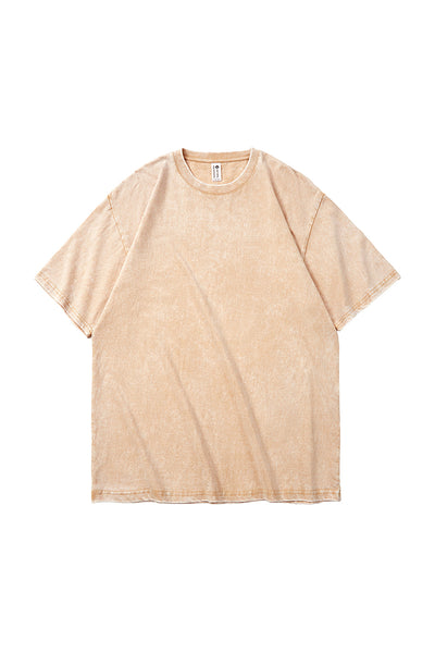 Women's Summer Vintage Washed Drop-Shoulder Oversized Tee