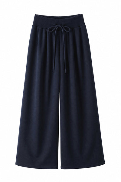 Women's Spring High-Waist Draped Wide-Leg Sweatpants