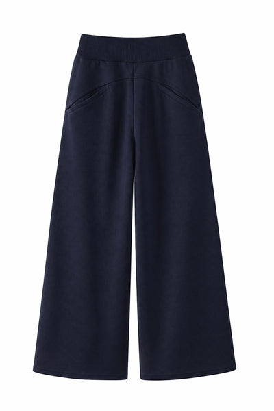 Women's Spring High-Waist Draped Wide-Leg Sweatpants