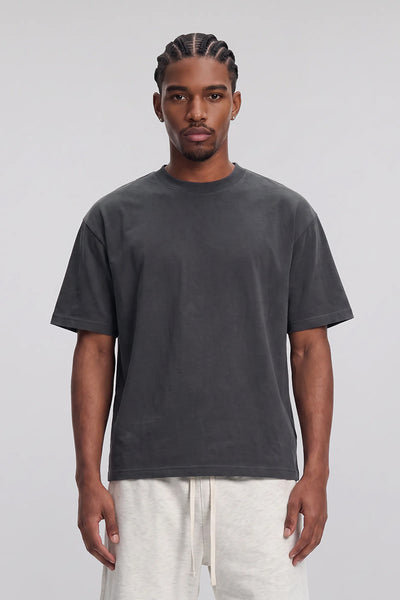 Men's Summer Casual Cotton Drop-Shoulder Loose-Fit T-Shirt