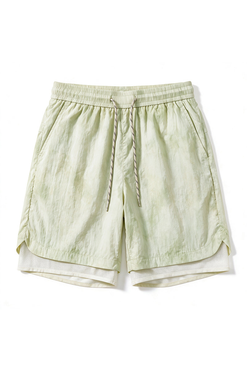 Men's Summer Tie-Dye 2-in-1 Quick-Dry Athletic Shorts