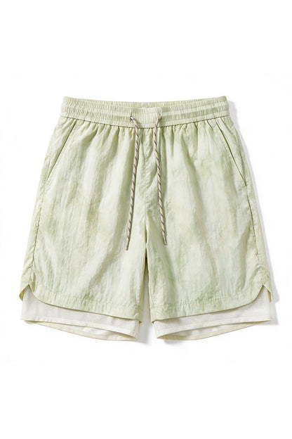 Men's Summer Tie-Dye 2-in-1 Quick-Dry Athletic Shorts