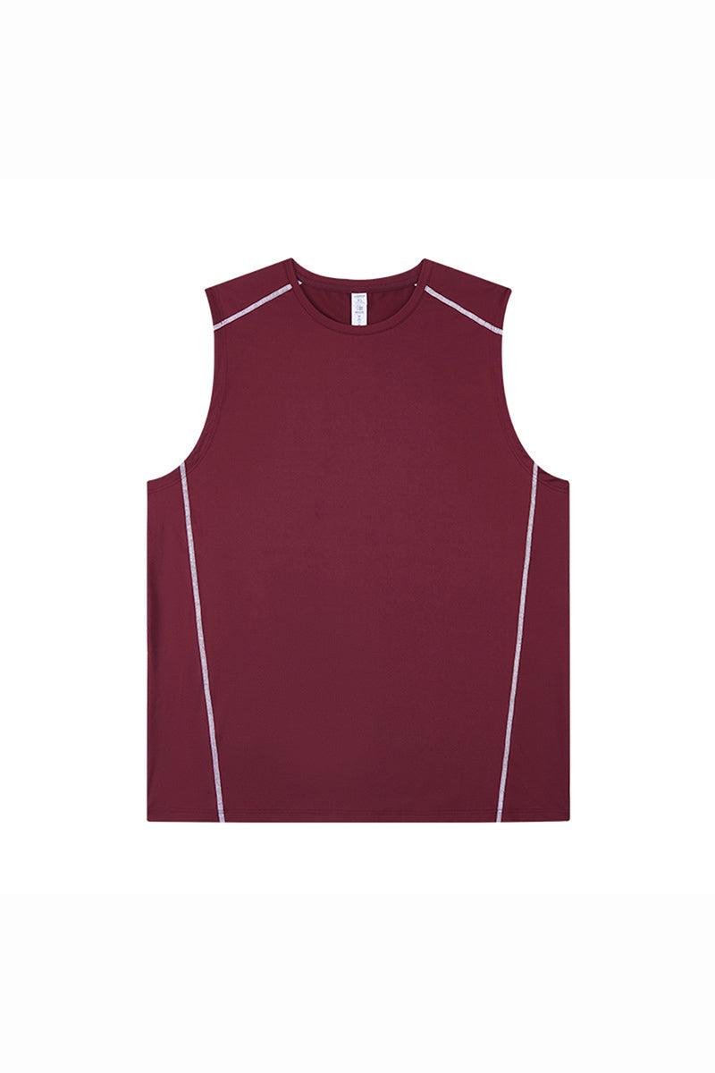 Men's Summer Contrast-Stitch Quick-Dry Athletic Tank Top