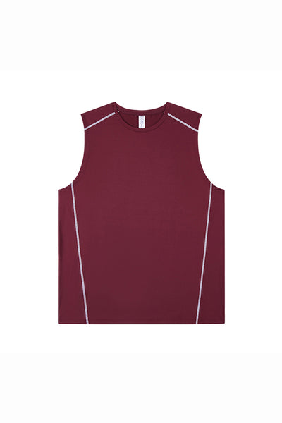 Men's Summer Contrast-Stitch Quick-Dry Athletic Tank Top