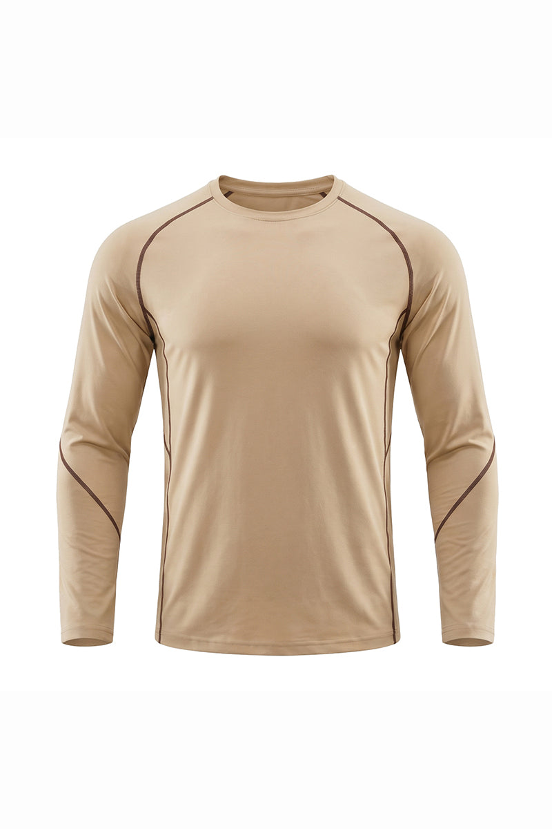 Men's Fall Sorona Contrast Raglan Athletic Long-Sleeve Tee