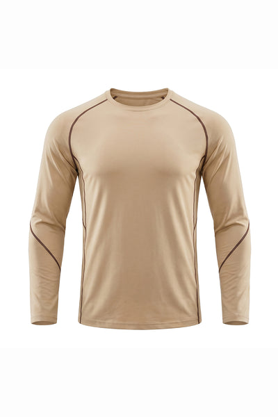 Men's Fall Sorona Contrast Raglan Athletic Long-Sleeve Tee