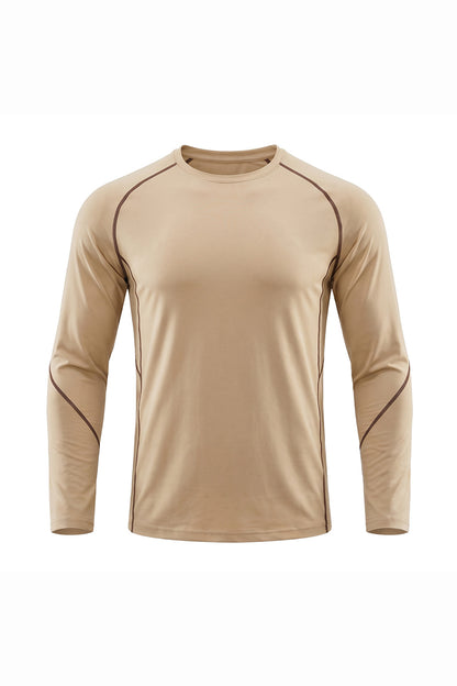 Men's Fall Sorona Contrast Raglan Athletic Long-Sleeve Tee