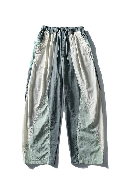 Women Spring Color Block Quick Dry Outdoor Cargo Pants