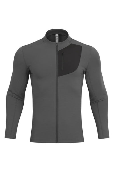 Unisex Spring Textured Stretch Full-Zip Outdoor Jacket