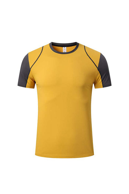 Men's Summer Colorblock Raglan Quick-Dry Athletic T-Shirt