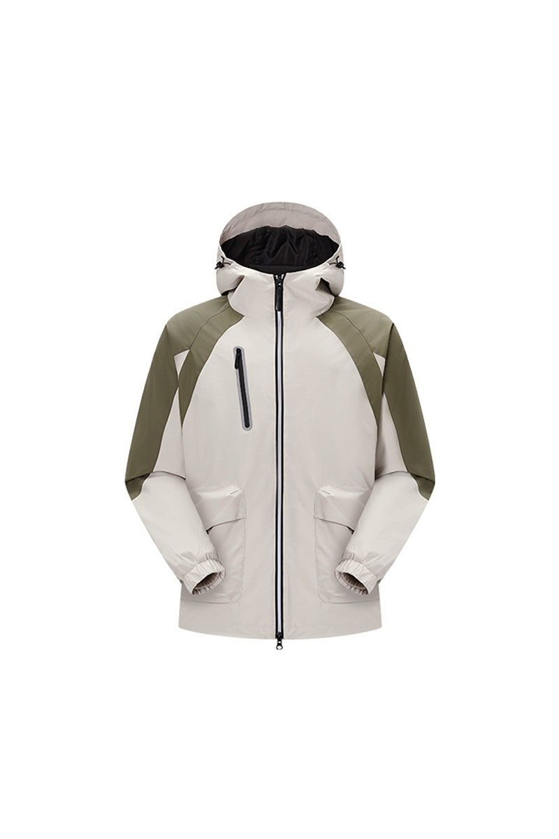 Women's Fall Winter Ripstop Colorblock Outdoor Jacket