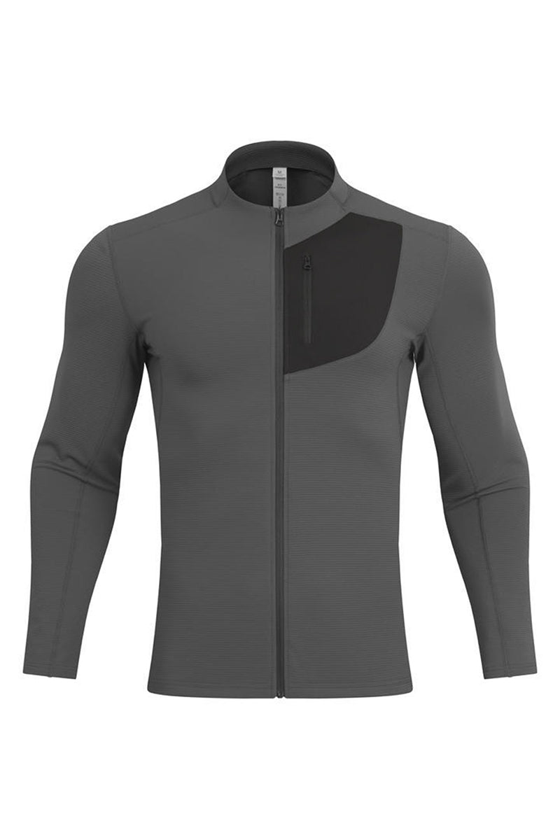 Women's Spring Textured Stretch Full-Zip Outdoor Jacket