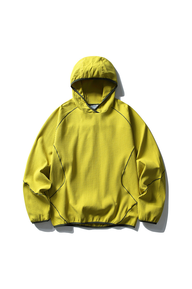Women Fall Waffle Outdoor Pullover Hoodie
