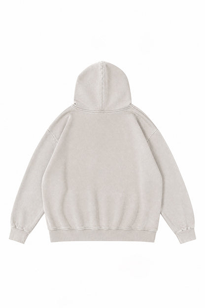 Women's Fall Winter Vintage Washed Cropped Pocket Hoodie