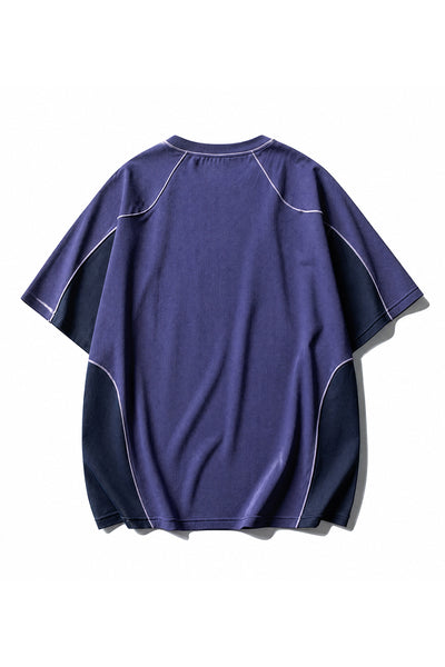 Unisex Summer Color Block Quick Dry Sports T Shirt