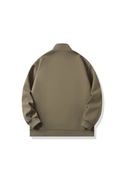 Men's Fall Half-Zip Colorblock Long-Sleeve Sweatshirt