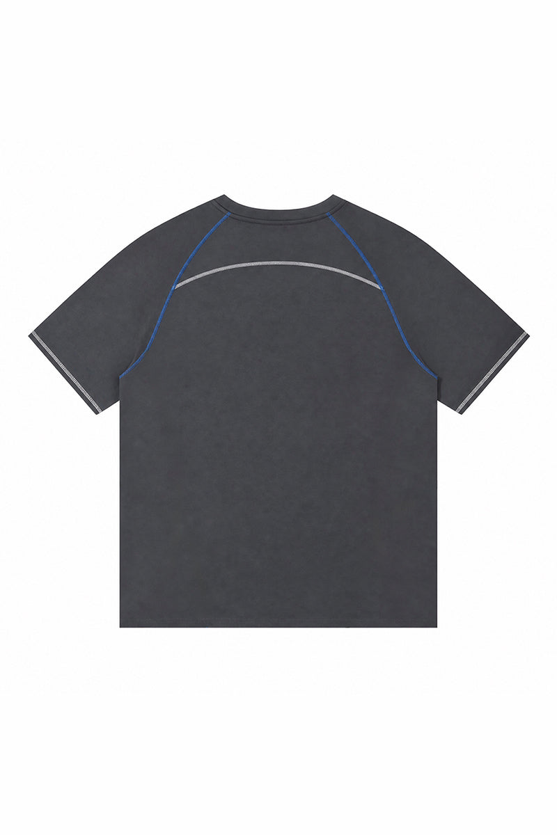 Men's Summer Raglan Contrast Quick-Dry Athletic T-Shirt