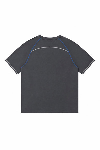 Men's Summer Raglan Contrast Quick-Dry Athletic T-Shirt