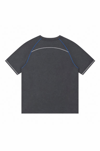 Men's Summer Raglan Contrast Quick-Dry Athletic T-Shirt