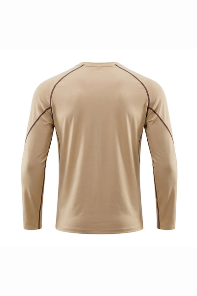 Men's Fall Sorona Contrast Raglan Athletic Long-Sleeve Tee