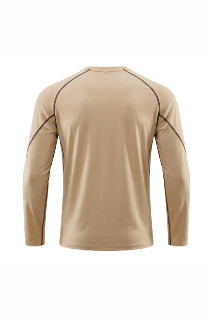 Men's Fall Sorona Contrast Raglan Athletic Long-Sleeve Tee