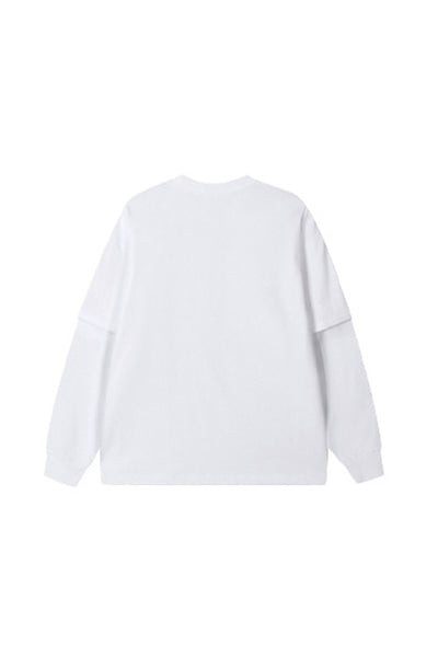 Women's Teen Fall 305g Heavy Long Sleeve Mock Layer Tee
