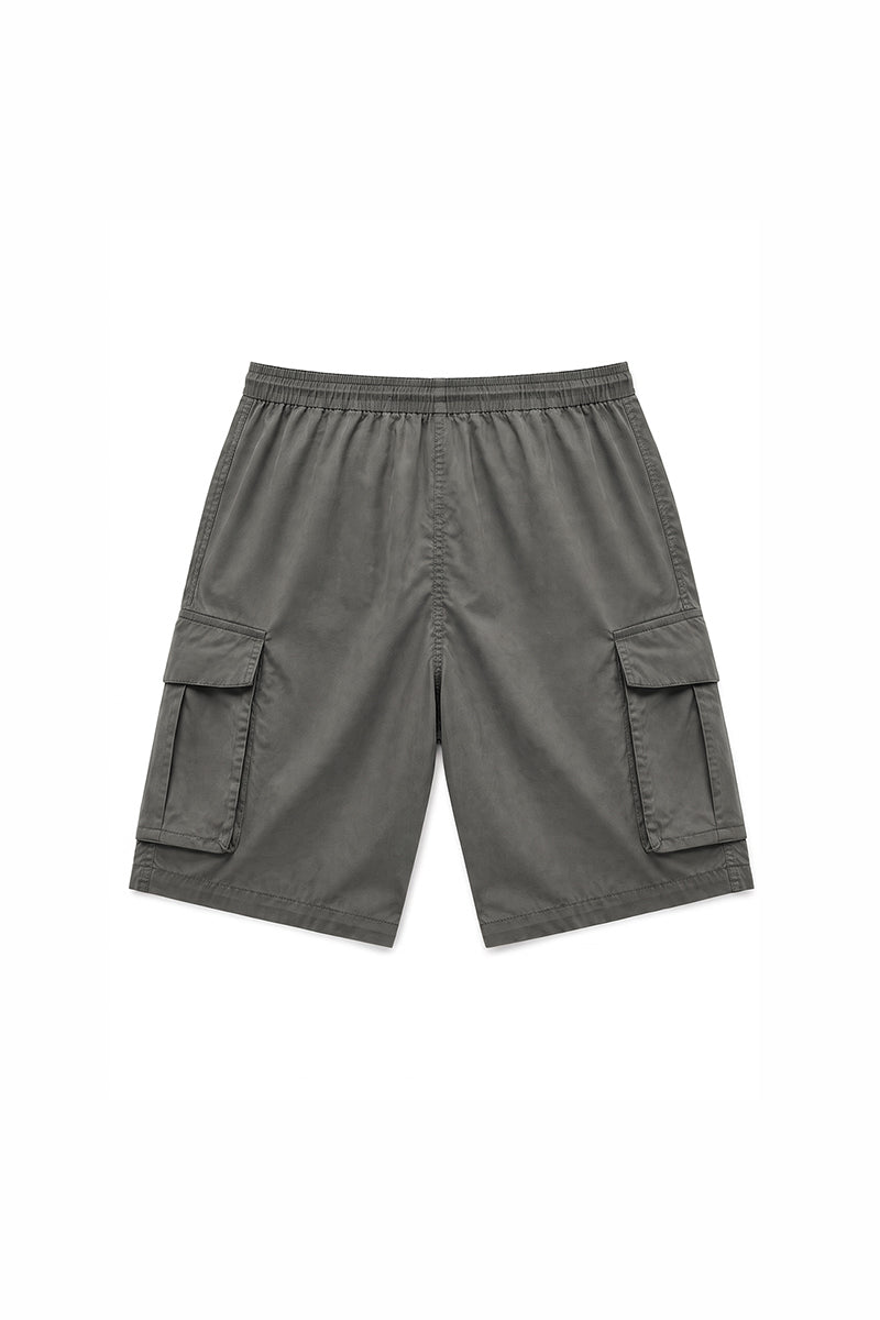 Men's Summer Multi-Pocket Drawstring Cargo Bermuda Shorts