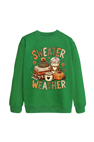 Unisex Fall Clothing Sweater Weather Graphic Sweatshirt