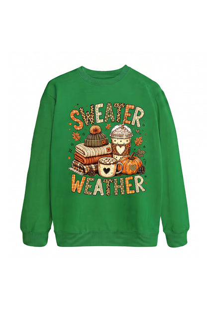 Unisex Fall Clothing Sweater Weather Graphic Sweatshirt