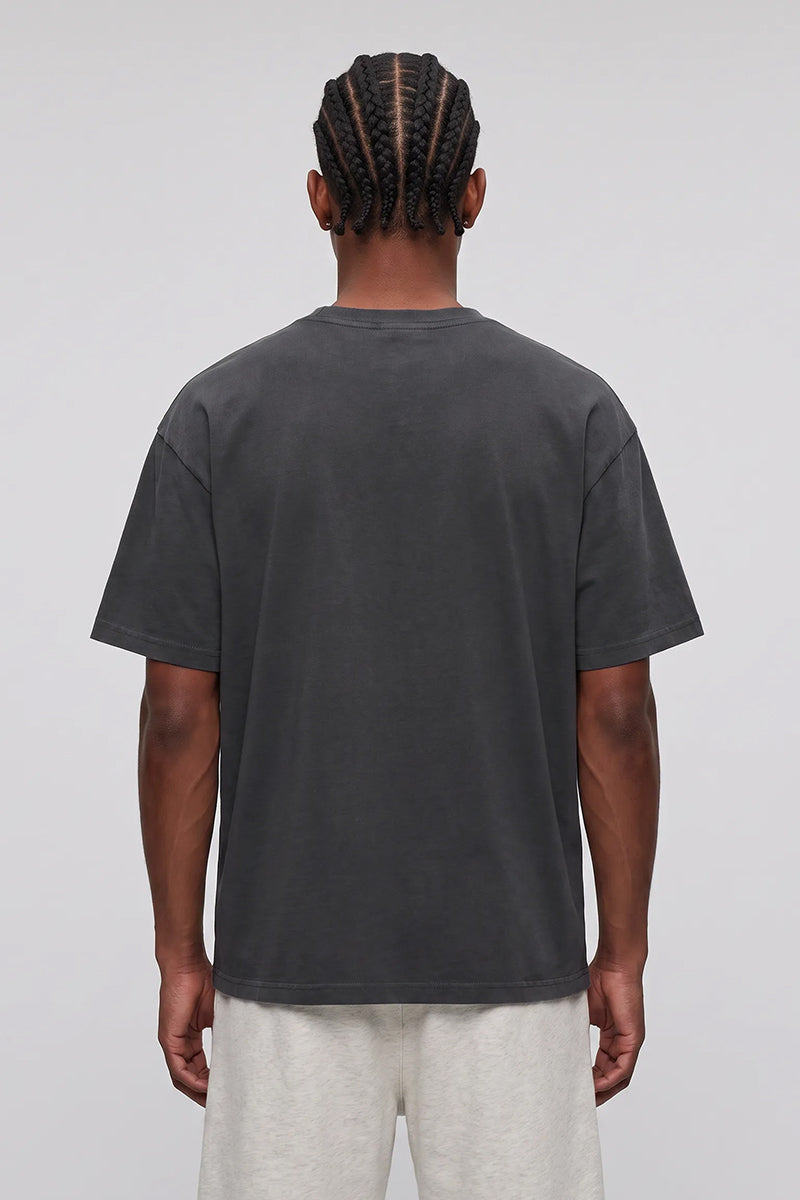 Men's Summer Casual Cotton Drop-Shoulder Loose-Fit T-Shirt