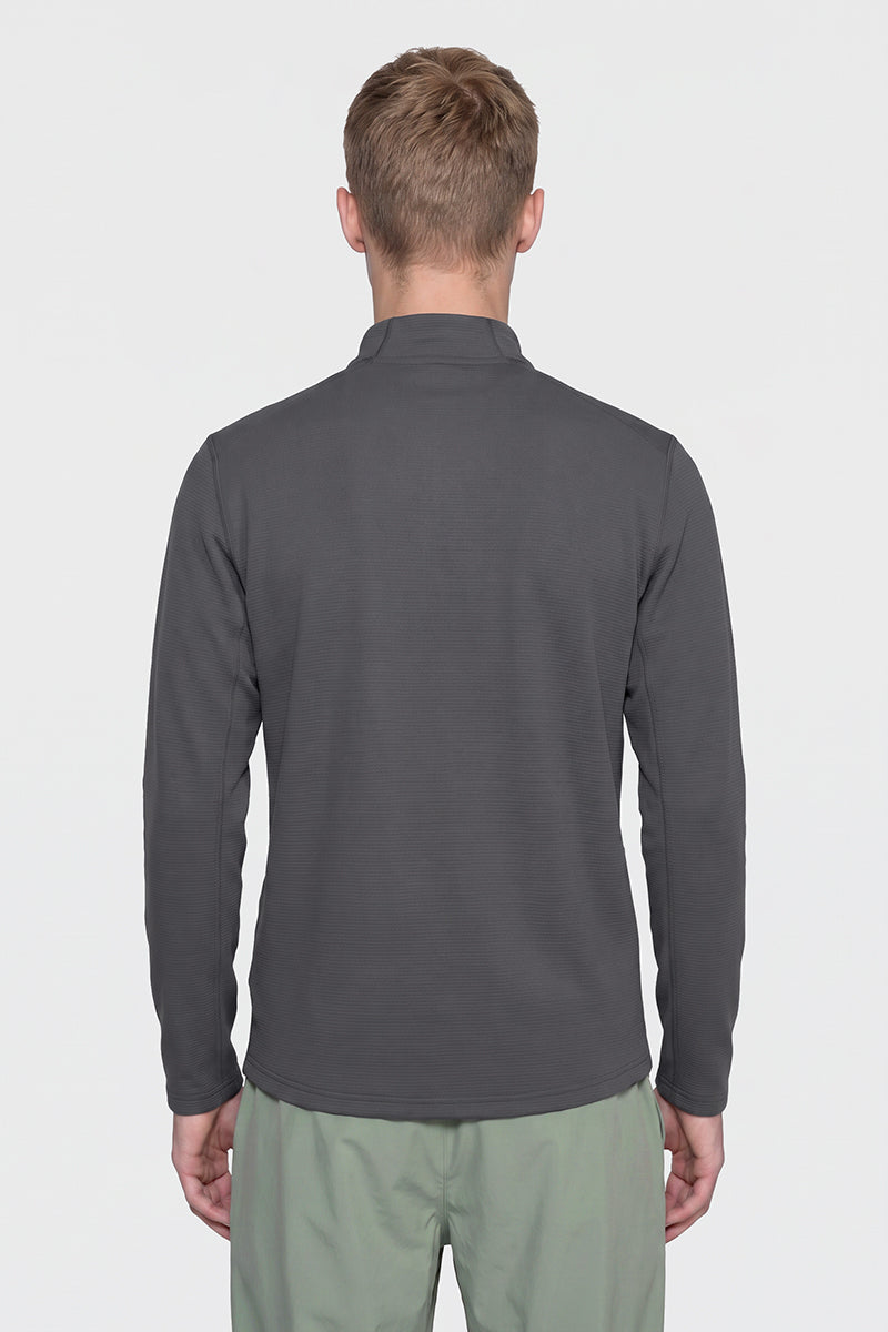 Men's Spring Textured Stretch Full-Zip Hiking Jacket