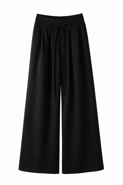 Women's Spring High-Waist Draped Wide-Leg Sweatpants