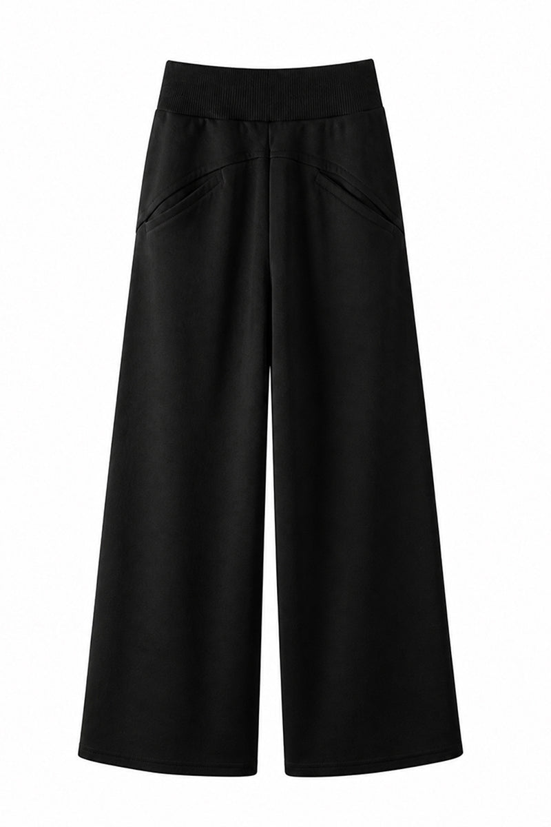 Women's Spring High-Waist Draped Wide-Leg Sweatpants