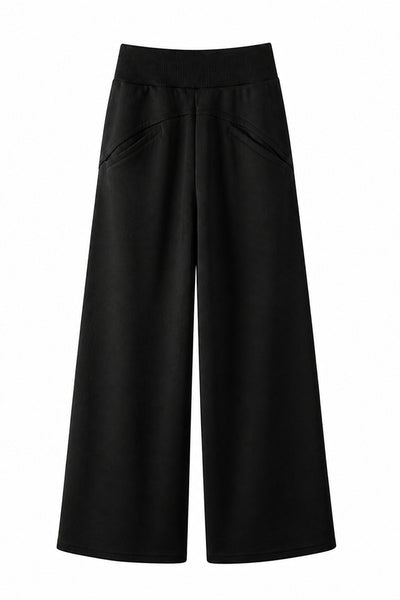 Women's Spring High-Waist Draped Wide-Leg Sweatpants