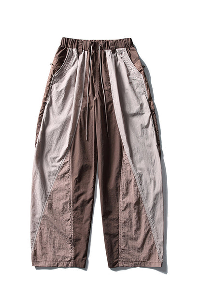 Unisex Spring Color Block Quick Dry Outdoor Cargo Pants