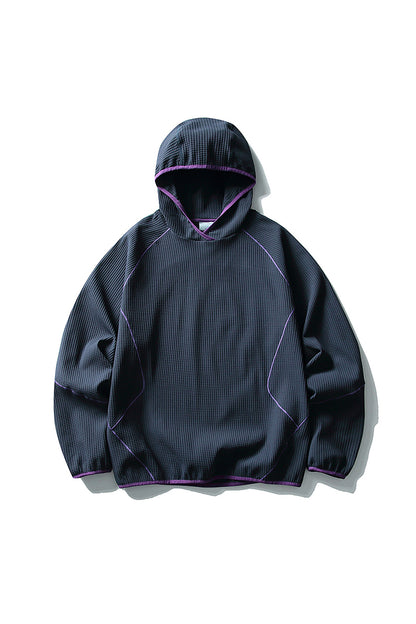 Unisex Fall Waffle Outdoor Pullover Hoodie