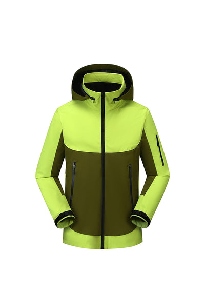 Women's Fall Colorblock Cropped Windproof Shell Jacket