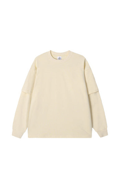 Women's Teen Fall 305g Heavy Long Sleeve Mock Layer Tee