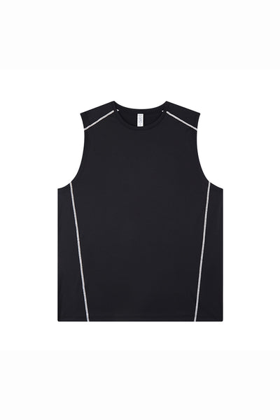 Men's Summer Contrast-Stitch Quick-Dry Athletic Tank Top