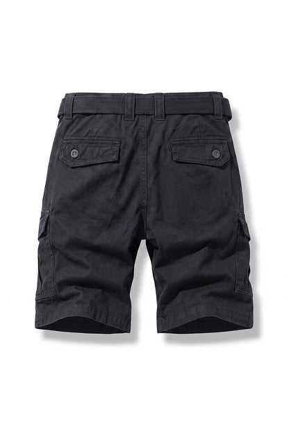 Men's Summer 100% Cotton Multi-Pocket Cargo Shorts