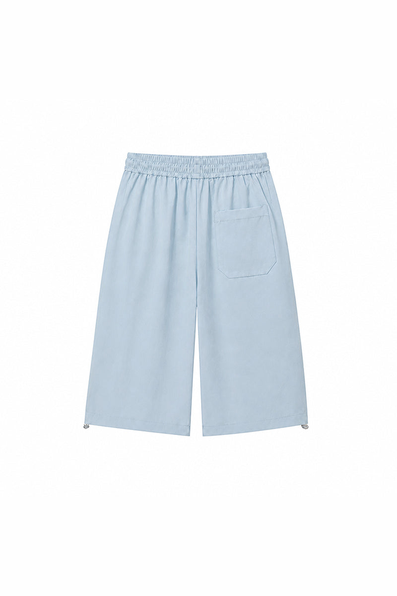Women's Summer Contrast-Stitch Quick-Dry Wide-Leg Pants