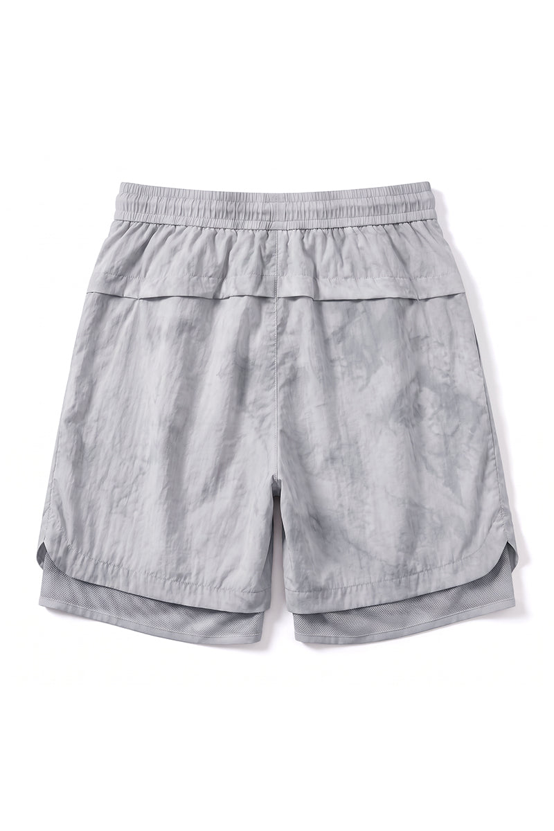 Men's Summer Tie-Dye 2-in-1 Quick-Dry Athletic Shorts
