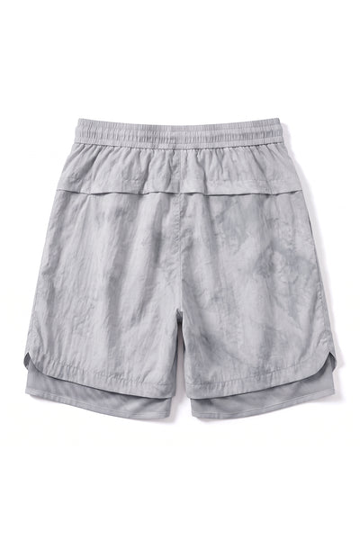 Men's Summer Tie-Dye 2-in-1 Quick-Dry Athletic Shorts