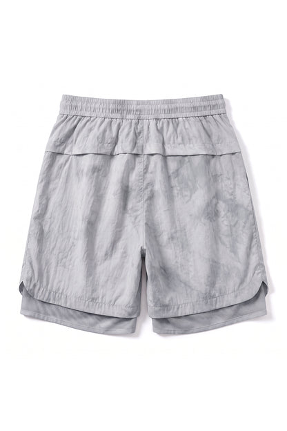 Men's Summer Tie-Dye 2-in-1 Quick-Dry Athletic Shorts