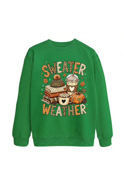 Unisex Fall Clothing Pumpkin Sweater Weather Sweatshirt