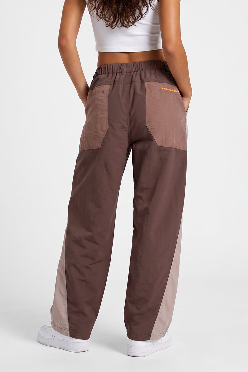 Women Spring Color Block Quick Dry Outdoor Cargo Pants