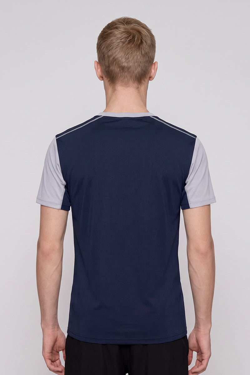 Men's Summer Colorblock Raglan Quick-Dry Athletic T-Shirt