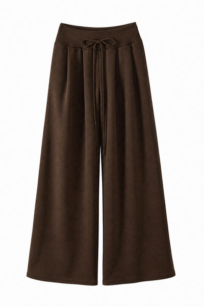 Women's Spring High-Waist Draped Wide-Leg Sweatpants